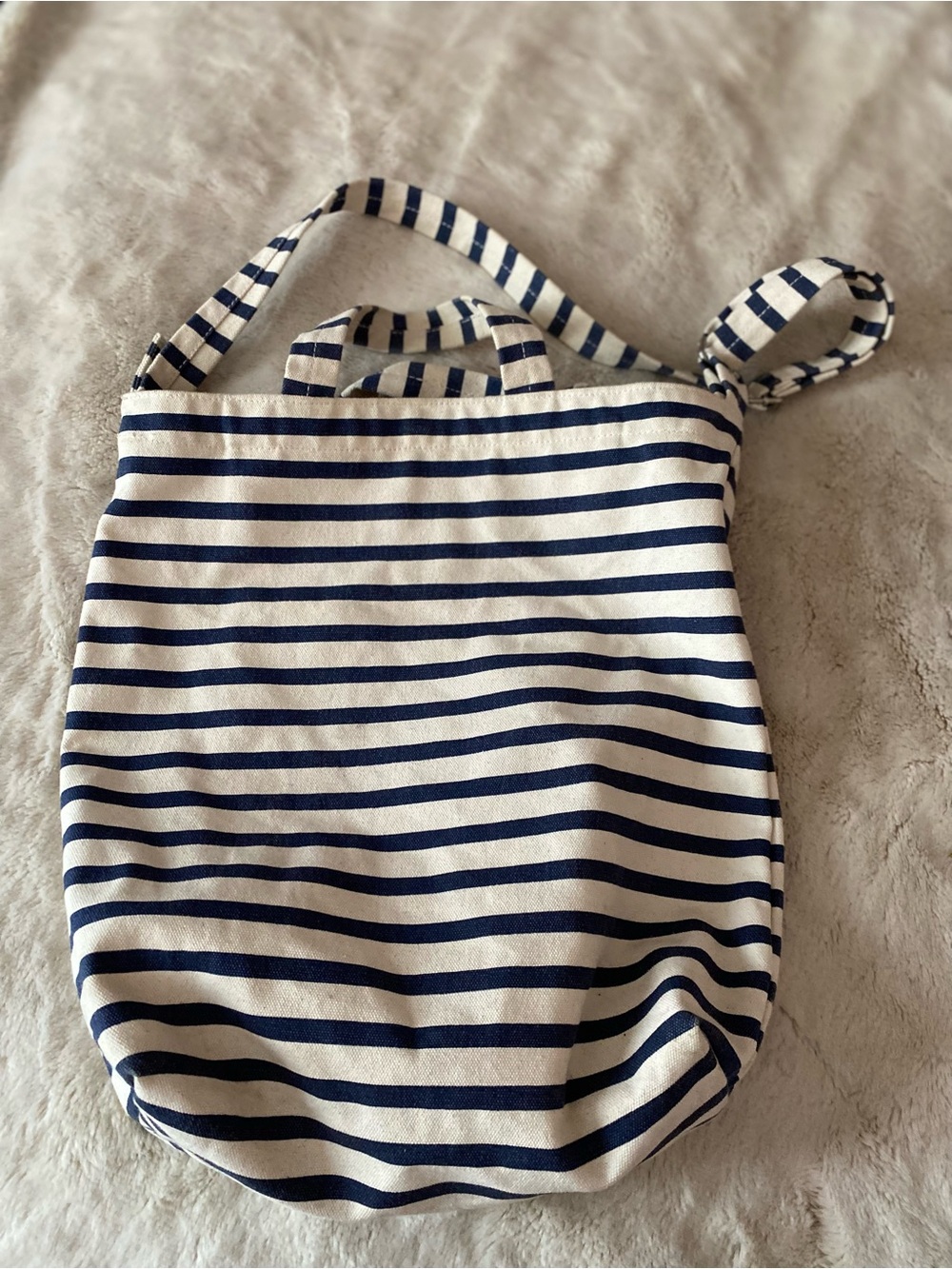 Baggu stripped Duck canvas tote/crossbody bag - Picture 2 of 14